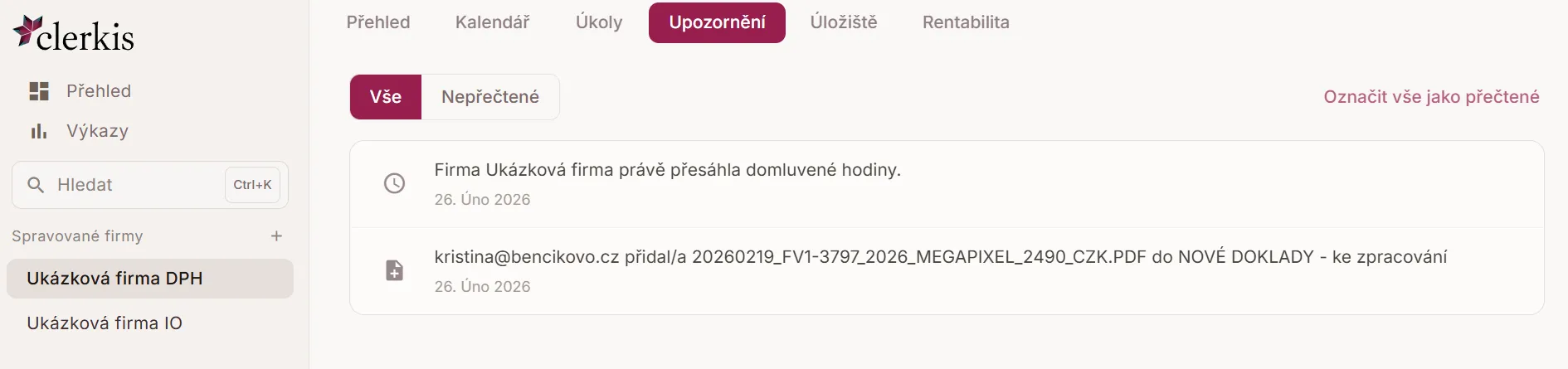Upozornění